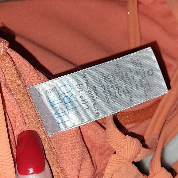 Women's Size L (12-14) Swim top worn once. - Picture 5 of 5